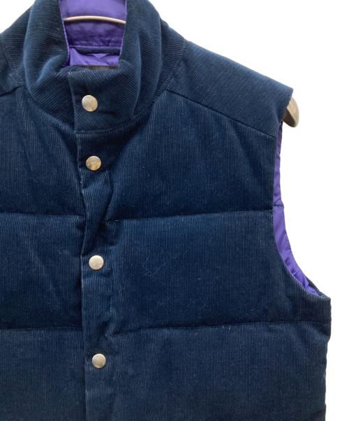 NANGA（ナンガ）NANGA (ナンガ) コーデュロイダウンベスト ネイビー サイズ:Lの古着・服飾アイテム