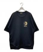 ReZARD×村上隆×HIKARUリザード×ムラカミタカシ×ヒカル）の古着「HIKARU Large Flower Short sleeve Sweatshirts」｜ブラック