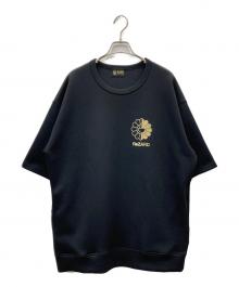 ReZARD×村上隆×HIKARU（リザード×ムラカミタカシ×ヒカル）の古着「HIKARU Large Flower Short sleeve Sweatshirts」｜ブラック