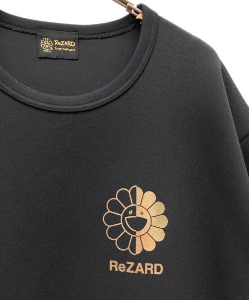 ReZARD（リザード）ReZARD (リザード) 村上隆 (ムラカミタカシ) HIKARU (ヒカル) HIKARU Large Flower Short sleeve Sweatshirts ブラック サイズ:Mの古着・服飾アイテム
