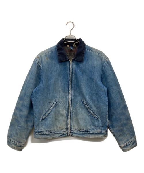 Wrangler（ラングラー）Wrangler (ラングラー) ブランケット裏地 デニムブルゾン インディゴ サイズ:42の古着・服飾アイテム