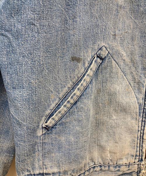 Wrangler（ラングラー）Wrangler (ラングラー) ブランケット裏地 デニムブルゾン インディゴ サイズ:42の古着・服飾アイテム