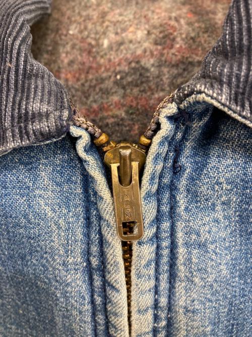 Wrangler（ラングラー）Wrangler (ラングラー) ブランケット裏地 デニムブルゾン インディゴ サイズ:42の古着・服飾アイテム