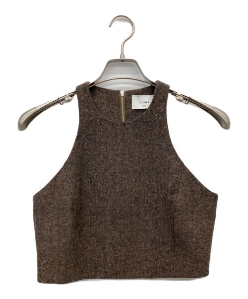 CLANE（クラネ）CLANE (クラネ) SuzuHirose (スズヒロセ) 3WAYアメリカンスリーブビスチェ・ストレートスカートセット ブラウン サイズ:1の古着・服飾アイテム