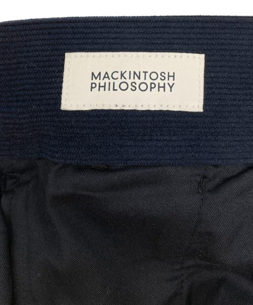MACKINTOSH PHILOSOPHY（マッキントッシュ フィロソフィー）MACKINTOSH PHILOSOPHY (マッキントッシュ フィロソフィー) ストレッチコーデュロイ エラスティックパンツ ネイビー サイズ:Mの古着・服飾アイテム