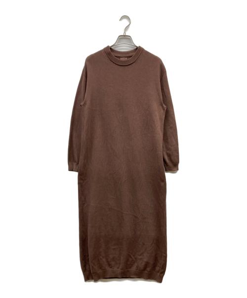 babaa（ババ）babaa (ババ) ニットワンピース ブラウン サイズ:FREEの古着・服飾アイテム