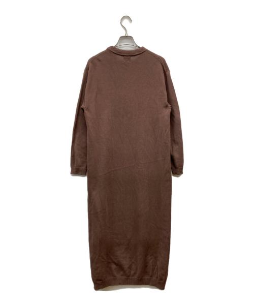 babaa（ババ）babaa (ババ) ニットワンピース ブラウン サイズ:FREEの古着・服飾アイテム