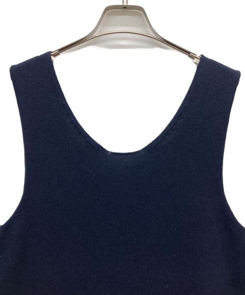 babaa（ババ）babaa (ババ) カシミヤノースリーブニットワンピース ネイビー サイズ:FREEの古着・服飾アイテム