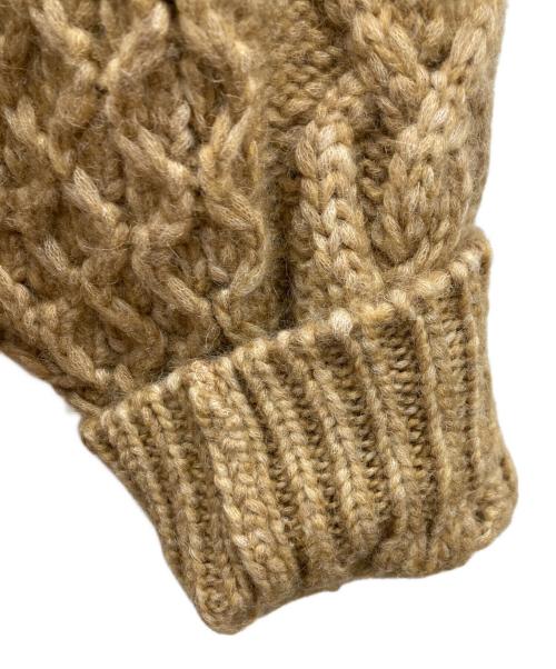 Simone Rocha（シモーネ ロシャ）Simone Rocha (シモーネ ロシャ) リボンデザイン ケーブルカーディガン ブラウン サイズ:Sの古着・服飾アイテム