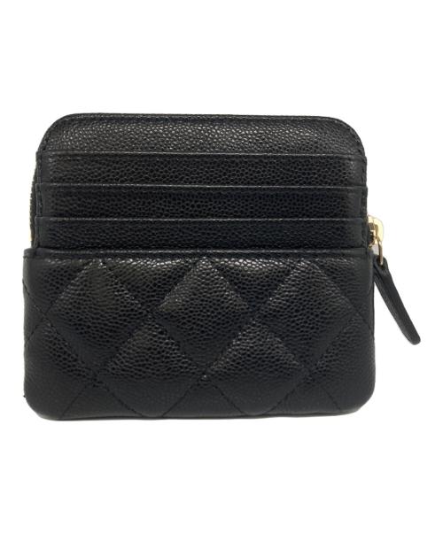 CHANEL（シャネル）CHANEL (シャネル) タイムレスクラシック マトラッセ コイン/カードケース ブラックの古着・服飾アイテム
