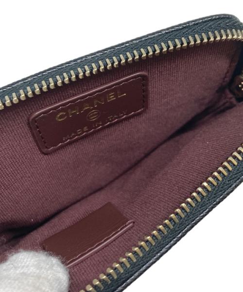CHANEL（シャネル）CHANEL (シャネル) タイムレスクラシック マトラッセ コイン/カードケース ブラックの古着・服飾アイテム