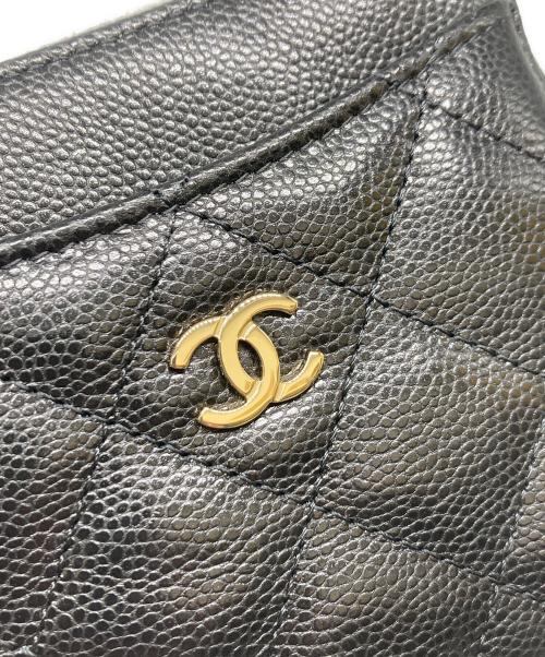 CHANEL（シャネル）CHANEL (シャネル) タイムレスクラシック マトラッセ コイン/カードケース ブラックの古着・服飾アイテム