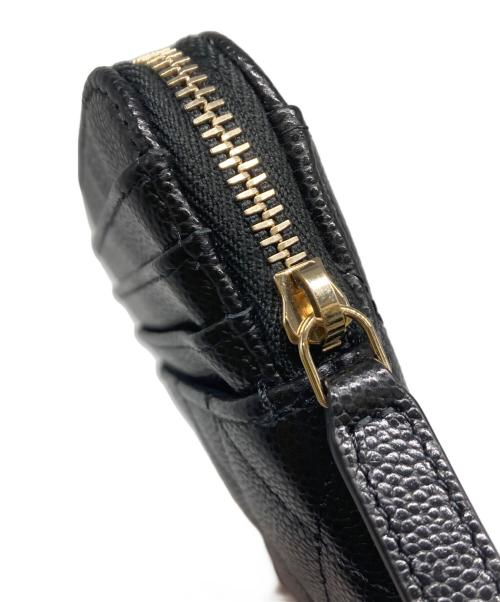 CHANEL（シャネル）CHANEL (シャネル) タイムレスクラシック マトラッセ コイン/カードケース ブラックの古着・服飾アイテム