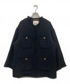 journal standard L'essageジャーナルスタンダード レサージュ）の古着「GIOLICAツイードBIGジャケット」｜ブラック