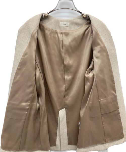 IENA（イエナ）IENA (イエナ) ＆NAVY ノーカラーツイードジャケット ベージュ サイズ:38 未使用品の古着・服飾アイテム