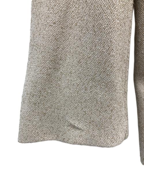 IENA（イエナ）IENA (イエナ) ＆NAVY ノーカラーツイードジャケット ベージュ サイズ:38 未使用品の古着・服飾アイテム