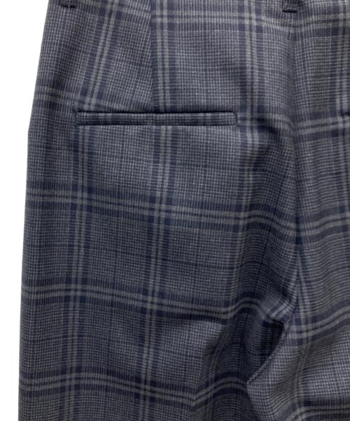 FRAMeWORK（フレームワーク）FRAMeWORK (フレームワーク) グレンチェックストレートパンツ ネイビー サイズ:40 未使用品の古着・服飾アイテム