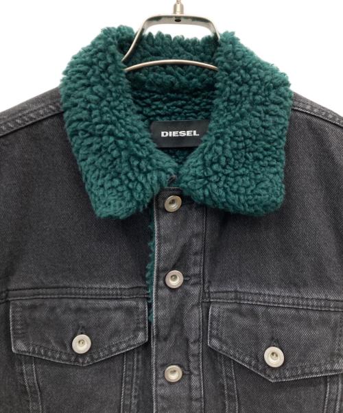 DIESEL（ディーゼル）DIESEL (ディーゼル) 裏ボアデニムジャケット ブラック サイズ:Sの古着・服飾アイテム