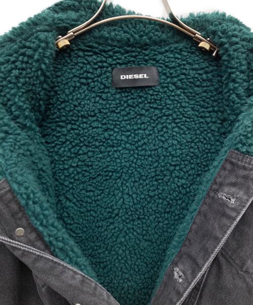 DIESEL（ディーゼル）DIESEL (ディーゼル) 裏ボアデニムジャケット ブラック サイズ:Sの古着・服飾アイテム