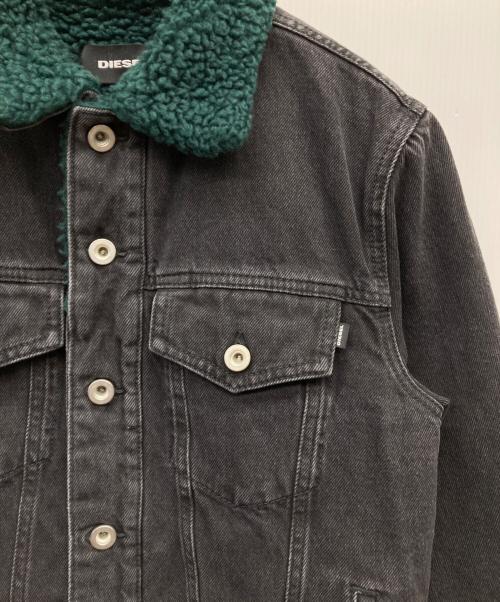 DIESEL（ディーゼル）DIESEL (ディーゼル) 裏ボアデニムジャケット ブラック サイズ:Sの古着・服飾アイテム
