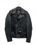 Schottショット）の古着「613UST VINTAGE ONESTAR ライダースジャケット」｜ブラック