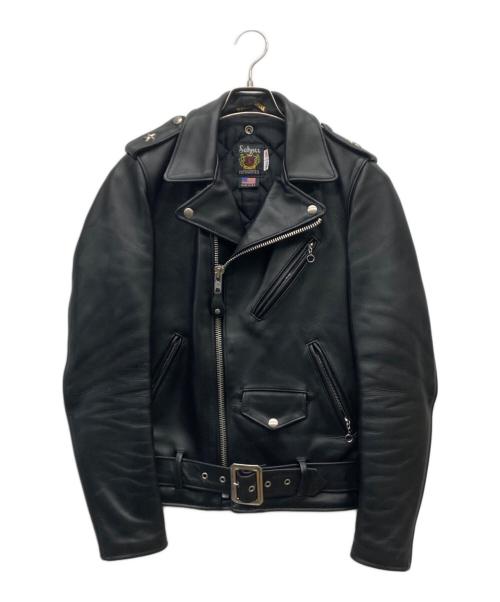 Schott（ショット）Schott (ショット) 613UST VINTAGE ONESTAR ライダースジャケット ブラック サイズ:34の古着・服飾アイテム