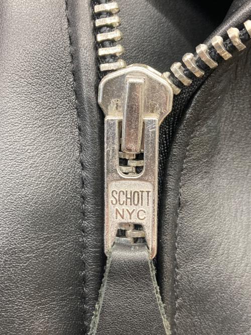 Schott（ショット）Schott (ショット) 613UST VINTAGE ONESTAR ライダースジャケット ブラック サイズ:34の古着・服飾アイテム