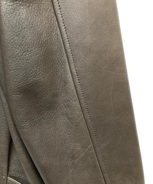 POLO RALPH LAUREN（ポロ・ラルフローレン）POLO RALPH LAUREN (ポロ・ラルフローレン) 90’S レザースイングトップブルゾン ブラウン サイズ:XLの古着・服飾アイテム