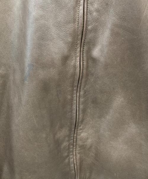 POLO RALPH LAUREN（ポロ・ラルフローレン）POLO RALPH LAUREN (ポロ・ラルフローレン) 90’S レザースイングトップブルゾン ブラウン サイズ:XLの古着・服飾アイテム