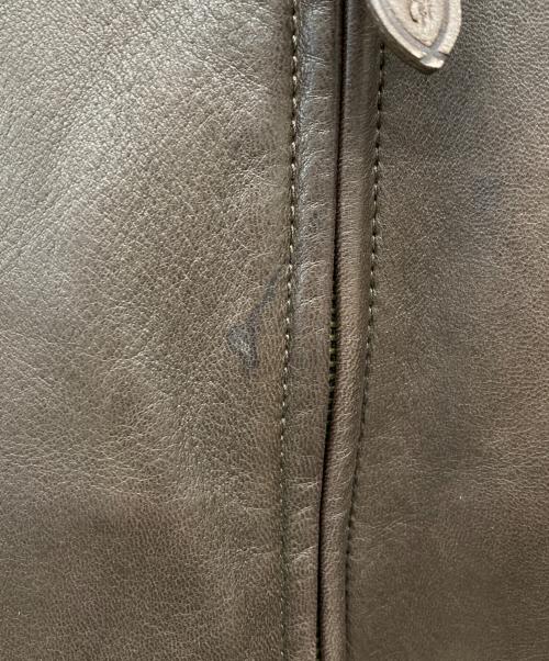 POLO RALPH LAUREN（ポロ・ラルフローレン）POLO RALPH LAUREN (ポロ・ラルフローレン) 90’S レザースイングトップブルゾン ブラウン サイズ:XLの古着・服飾アイテム