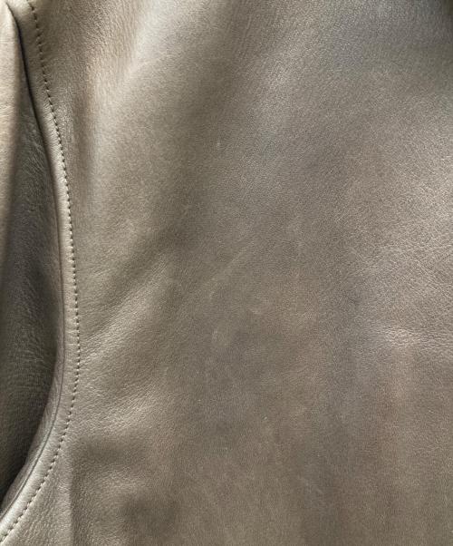 POLO RALPH LAUREN（ポロ・ラルフローレン）POLO RALPH LAUREN (ポロ・ラルフローレン) 90’S レザースイングトップブルゾン ブラウン サイズ:XLの古着・服飾アイテム