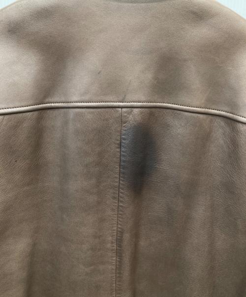 POLO RALPH LAUREN（ポロ・ラルフローレン）POLO RALPH LAUREN (ポロ・ラルフローレン) 90’S レザースイングトップブルゾン ブラウン サイズ:XLの古着・服飾アイテム