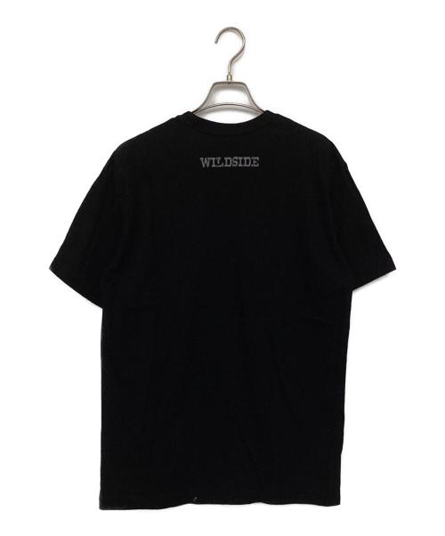 WILDSIDE YOHJI YAMAMOTO（ワイルドサイド ヨウジ ヤマモト）WILDSIDE YOHJI YAMAMOTO (ワイルドサイド ヨウジ ヤマモト) Multi Lip T-shirt ブラック サイズ:3の古着・服飾アイテム