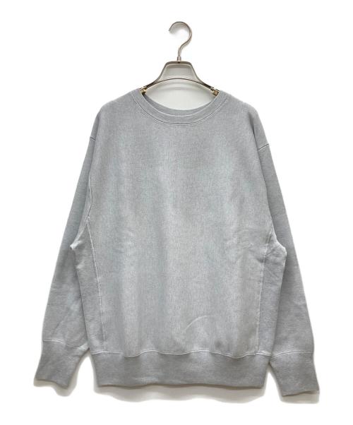 MEIAS（メイアス）MEIAS (メイアス) SILK SMOOTH SWEAT PULL OVER グレー サイズ:Lの古着・服飾アイテム
