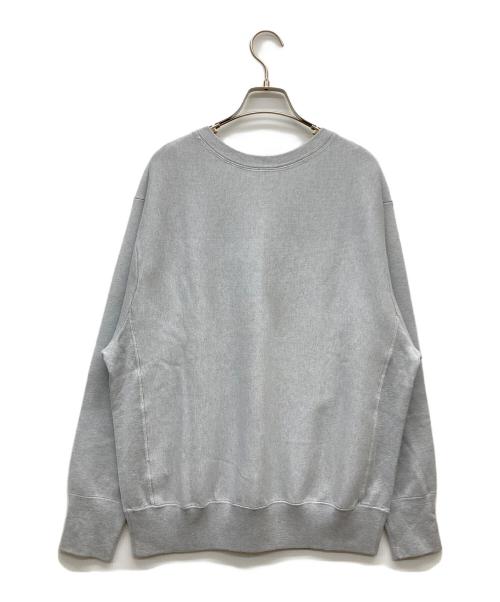 MEIAS（メイアス）MEIAS (メイアス) SILK SMOOTH SWEAT PULL OVER グレー サイズ:Lの古着・服飾アイテム