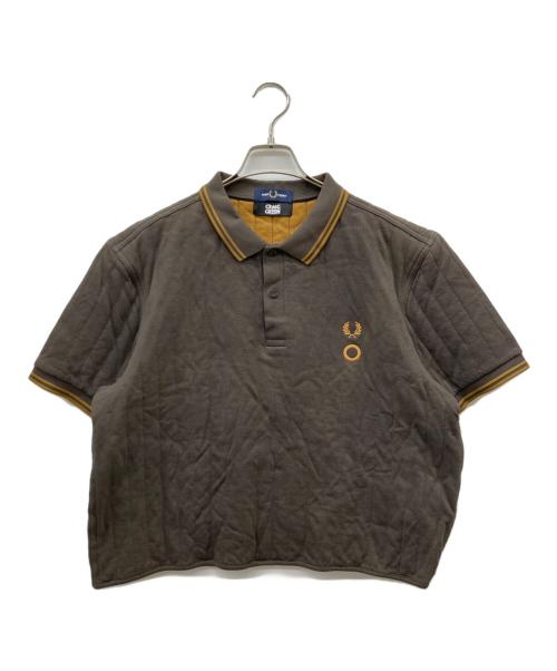FRED PERRY（フレッドペリー）FRED PERRY (フレッドペリー) CRAIG GREEN (クレイグ グリーン) リブラインポロシャツ ブラウン サイズ:Lの古着・服飾アイテム