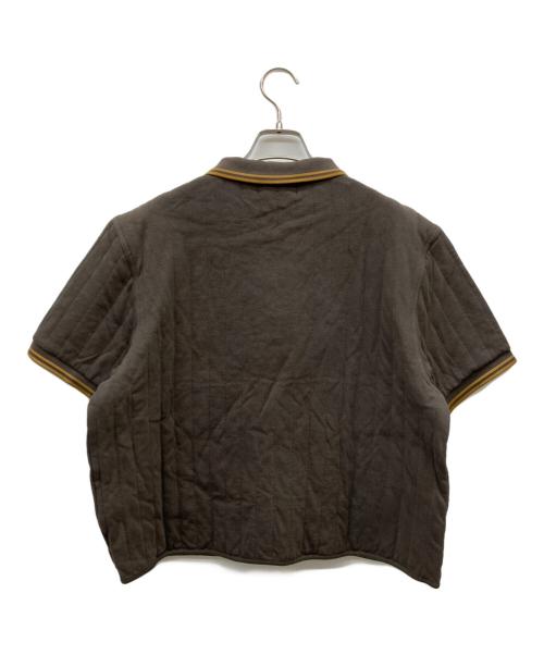FRED PERRY（フレッドペリー）FRED PERRY (フレッドペリー) CRAIG GREEN (クレイグ グリーン) リブラインポロシャツ ブラウン サイズ:Lの古着・服飾アイテム
