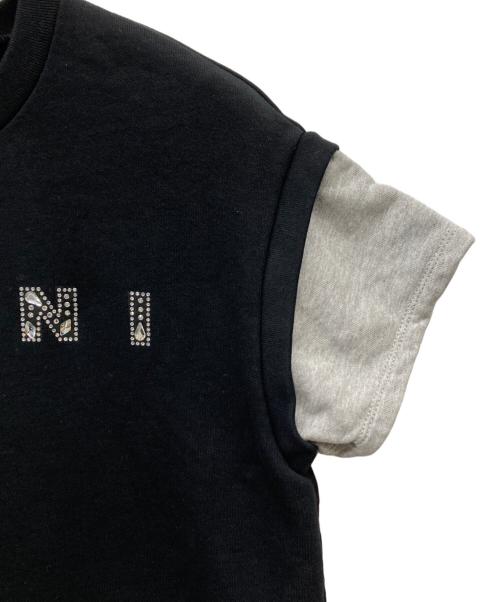 MARNI（マルニ）MARNI (マルニ) ラインストーン スウェットワンピース ブラック サイズ:SIZE 12の古着・服飾アイテム