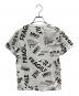 MM6 Maison Margiela (エムエムシックスメゾンマルジェラ) 総柄プリントTシャツ ホワイト×ブラック サイズ:SIZE 10(キッズ規格)：5000円