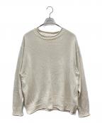UNIVERSAL PRODUCTS.ユニバーサルプロダクツ）の古着「SILK CREW NECK KNIT」｜アイボリー