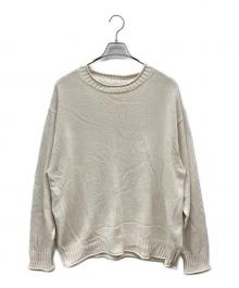 UNIVERSAL PRODUCTS.（ユニバーサルプロダクツ）の古着「SILK CREW NECK KNIT」｜アイボリー