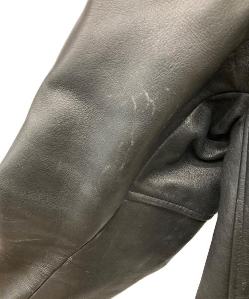 HARLEY-DAVIDSON（ハーレーダビッドソン）HARLEY-DAVIDSON (ハーレーダビッドソン) カウレザーシングルジャケット ブラック サイズ:Lの古着・服飾アイテム