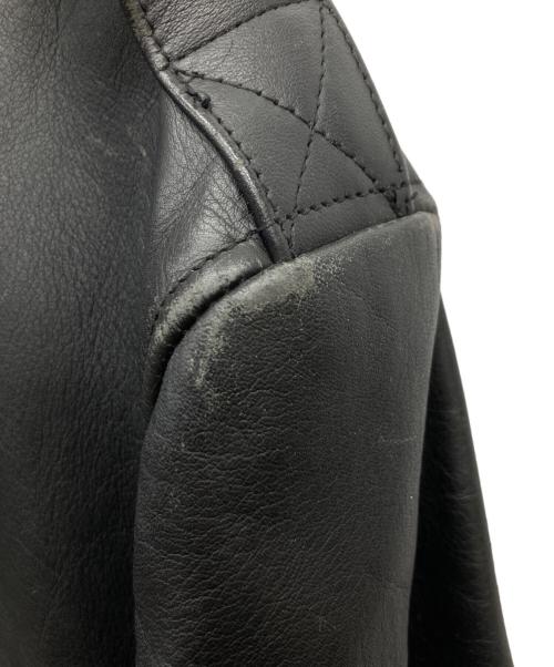 HARLEY-DAVIDSON（ハーレーダビッドソン）HARLEY-DAVIDSON (ハーレーダビッドソン) カウレザーシングルジャケット ブラック サイズ:Lの古着・服飾アイテム