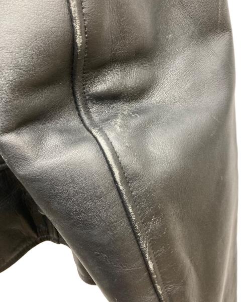 HARLEY-DAVIDSON（ハーレーダビッドソン）HARLEY-DAVIDSON (ハーレーダビッドソン) カウレザーシングルジャケット ブラック サイズ:Lの古着・服飾アイテム