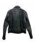 HARLEY-DAVIDSON (ハーレーダビッドソン) カウレザーシングルジャケット ブラック サイズ:L：14000円