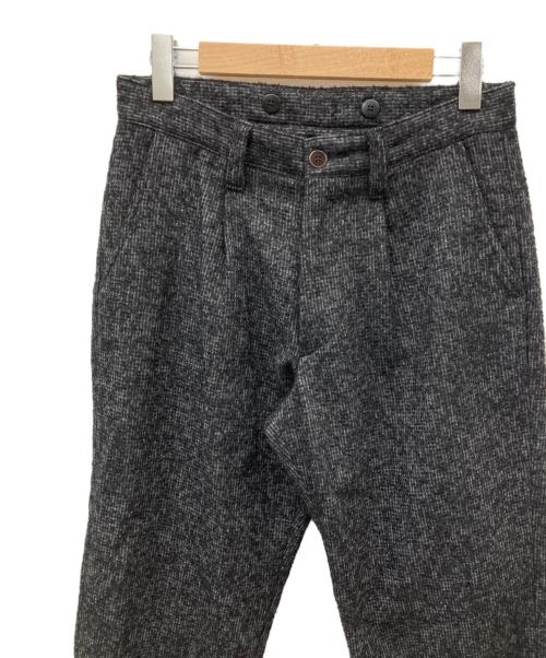 BY GLAD HAND（バイ グラッド ハンド）by GLAD HAND (バイ グラッド ハンド) ウールトラウザー ブラック サイズ:Mの古着・服飾アイテム