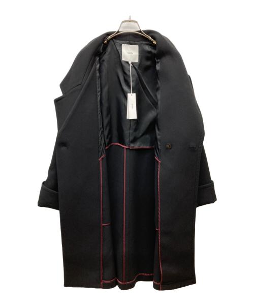 UN3D.（アンスリード）UN3D. (アンスリード) ASYMME COLLAR DOLMAN COAT ブラック サイズ:FREEの古着・服飾アイテム