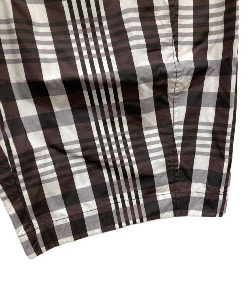 Sea Room lynn（シールームリン）Sea Room lynn (シールームリン) バレルレッグボリュームパンツ ブラウン×ホワイト サイズ:M 未使用品の古着・服飾アイテム