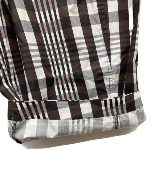 Sea Room lynn（シールームリン）Sea Room lynn (シールームリン) バレルレッグボリュームパンツ ブラウン×ホワイト サイズ:M 未使用品の古着・服飾アイテム