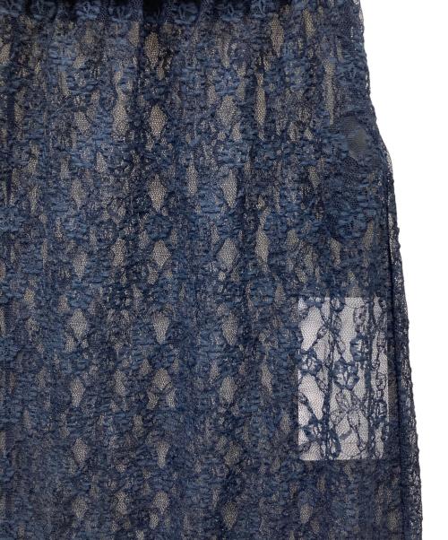Spick and Span（スピック＆スパン）Spick and Span (スピック＆スパン) フレアレーススカート ネイビー サイズ:FREE 未使用品の古着・服飾アイテム